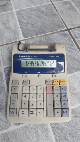 Sharp EL-1801C Calculador Calculadora 12 dígitos impressora 2 cores São Paulo Zona Leste