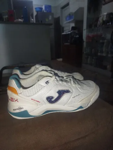 Chuteira futsal JOMA top flex plus branca