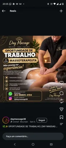 Vaga para M4ssoterapeuta