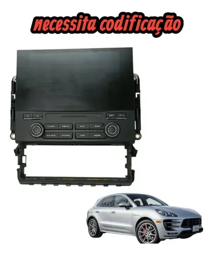 Tela Display Multimídia Porsche Macan 2016 2017 2018 Orig Preto