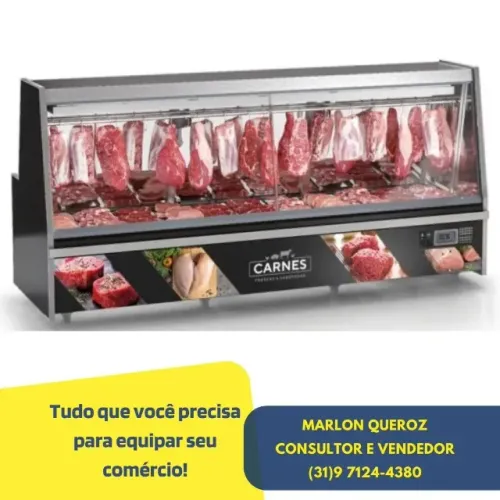 Balcão de Carne 3M Preto Gelopar