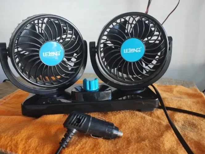 ventilador Lelong duplo para carro