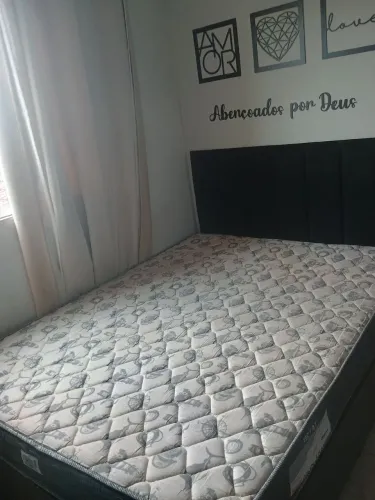CAMA BAÚ CASAL + COLCHÃO