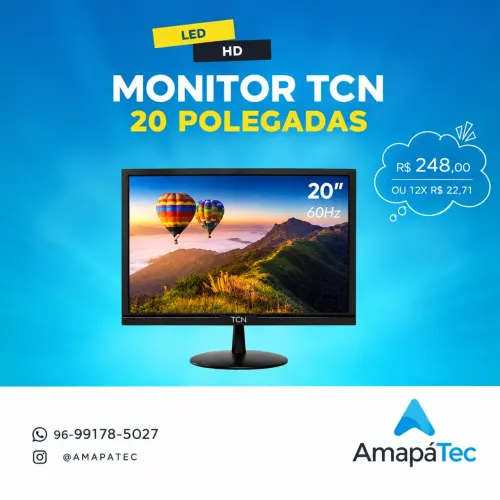 Monitor de 20 polegadas TCN