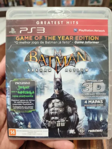 PS3 Game Batman: Arkham Asylum (Mídia Física Original)