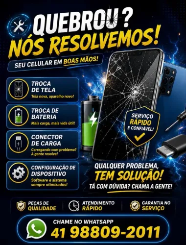 Troca de tela manutenção celulares 