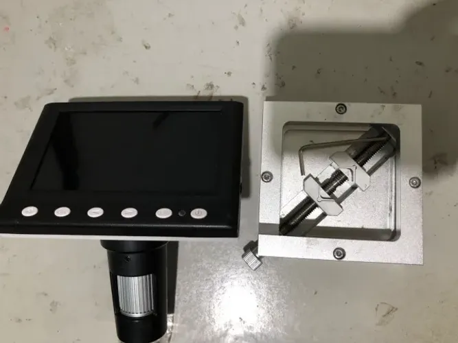Kit Microscopio Digital com tela + Jig Bga pra fazer Reballing Tudo em perfeito estado