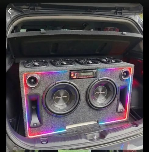 (Caixa Vazia)Caixa acústica para som automotivo,  caixa nova ! (Caixa vazia, dutada)
