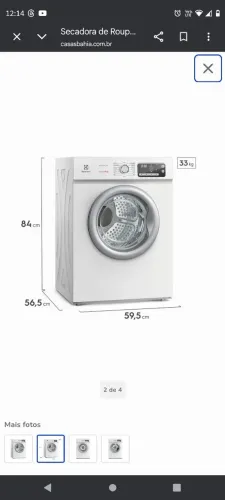 Vendo secadora Eletrolux 11kg