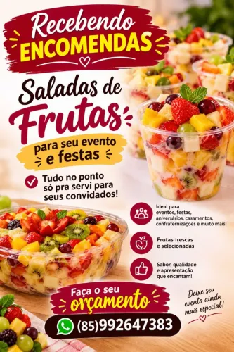 Saladas de frutas para seu evento 