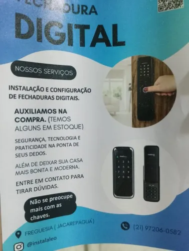 Instalação de fechadura digital