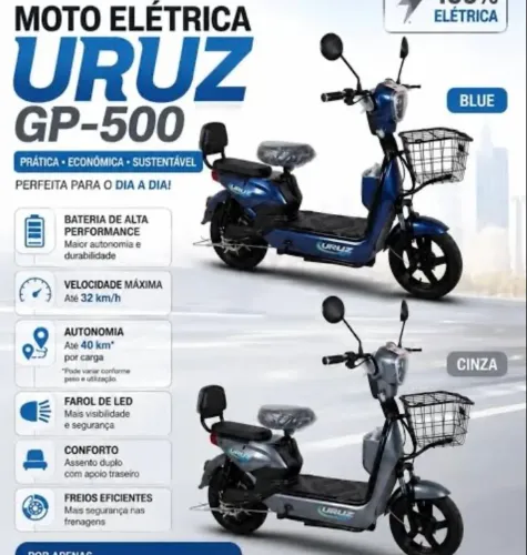 Moto / bike elétrica 500W nova