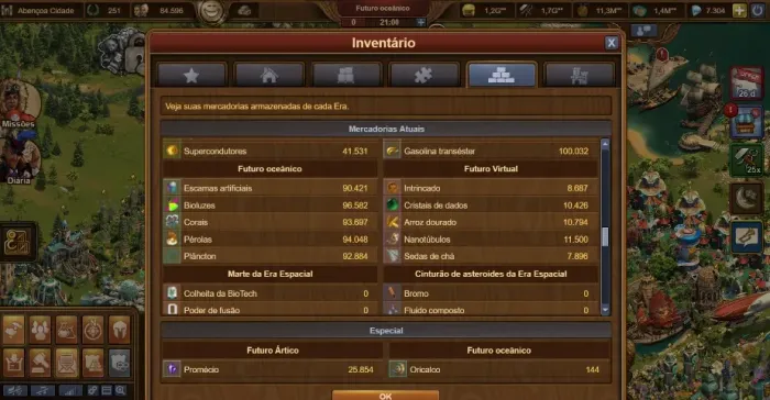 Conta Forge of Empires UPADA - Futuro Oceânico