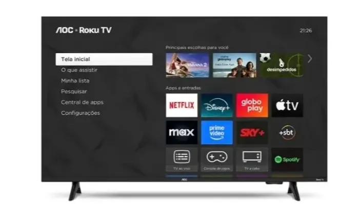 Vende-se tv 43 AOC ROKU