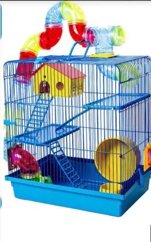 Gaiola hamster 3 andares semi -nova