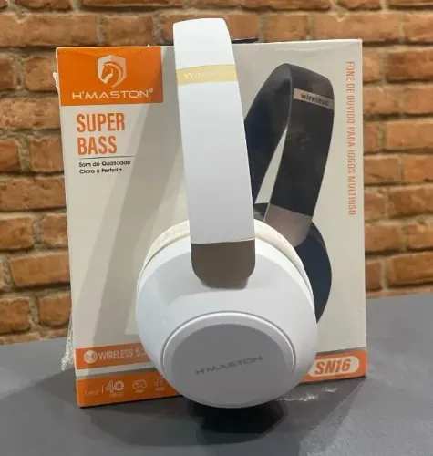 Fone de Ouvido Bluetooth H'Maston SN16 Super Bass Wireless Sem Fio