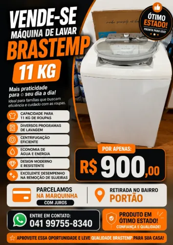 Lava roupa Brastemp 11 kg