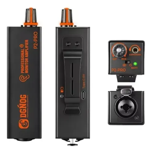 Amplificador de Fone de Ouvido P2-PRO Portátil com Entrada XLR/P10 e Bateria Recarregável