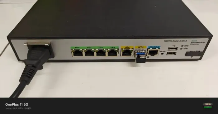 HP MSR954 JH296A, Roteador Empresarial - Com SFP Inclusa