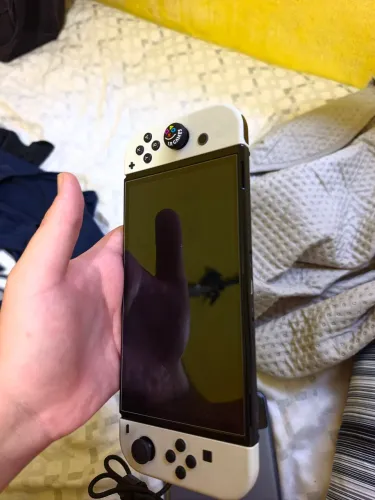 NINTENDO SWITCH OLED DESBLOQUEADO COM ACESSÓRIOS E +