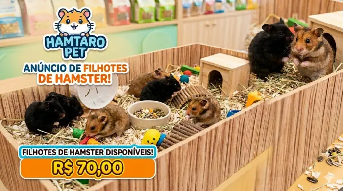 Hamster a pronta entrega 
