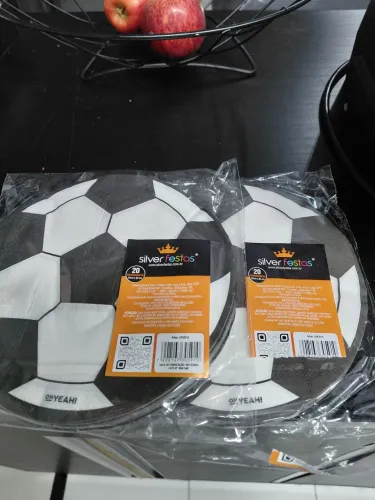 Kit Aniversário Futebol (pratinho, copinho e Guardanapo)