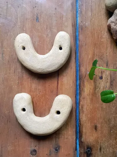 suporte para varão em cerâmica rústico pendurador de cortina apoio prendedor decoração