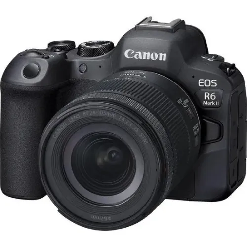 Câmera Digital Canon EOS R6 Mark II 24.2MP 3.0" Lente RF 24-105MM IS STM - Nova