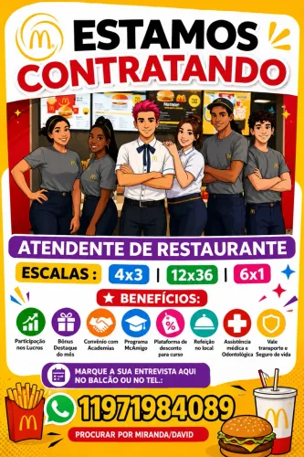 Atendente de restaurante 