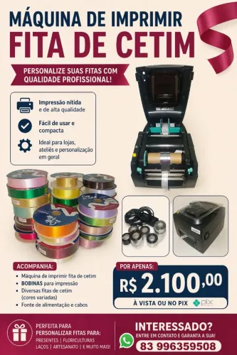 IMPRESSORA DE FITA DE CETIM