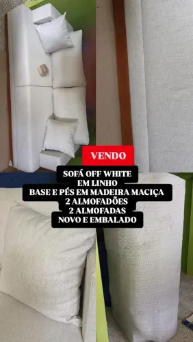 SOFÁ EM LINHO NOVO 