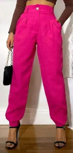 Calça Social Rosa Pink A&DD Moda Feminina