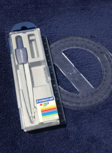 Compasso Staedtler & Transferidor Acrimet