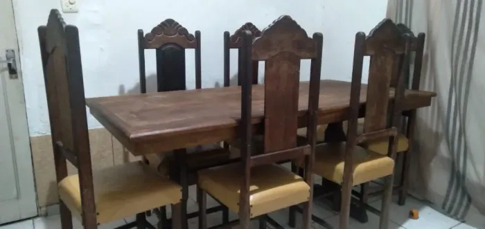 MESA SUCUPIRA 6 CADEIRAS 1,80 x 0,88