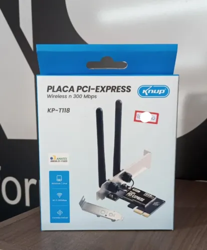Placa Pci Express 300Mbps 2 Antenas Knup