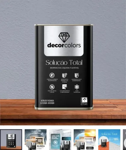 Tinta Borracha Liquida Solução Total - Decor Colors - Cor Zeus
