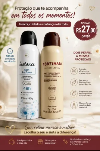 Vendo desodorantes Boticário