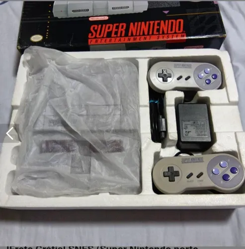 Super nitendo americano todo original na caixa cib