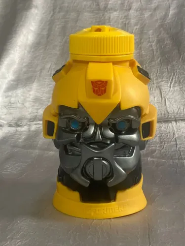 Garrafa do Bumblebee Transformers Amarela 2012