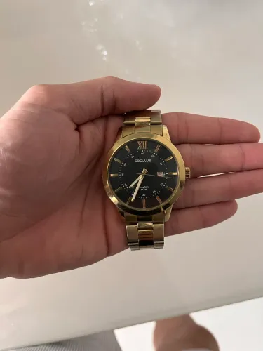 Relógio Dourado Seculus