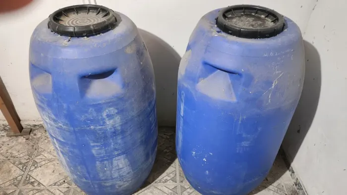 Bombonas 250L tampa de rosca, 2 unidades