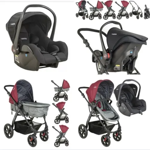 Carrinho Moisés e bebê conforto KIDDO
