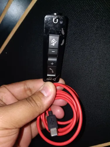 Cabo Controle Adaptador Poly Plantronics Blackwire C5200 Usb-c