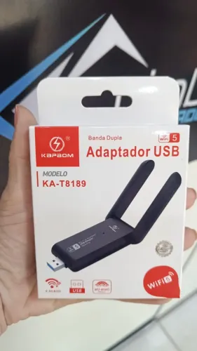 Adaptador Wifi Usb Dual Band Para Pc Ka-t8189 - Kapbom Antena Wifi - Loja COimbra Entrega