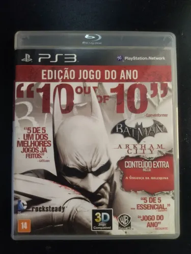 Jogo BATMAN JOGO DO ANO PS3 ORIGINAL MIDIA FISICA