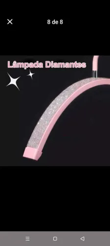 VENDO RING LIGHT MEIA LUA ROSA NOVA - LER DESCRIÇÃO 