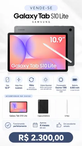 Vendo Galaxy Tab S10 Lite 5g