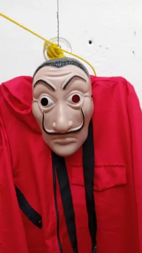 Fantasia La casa de Papel adulto tamanho M