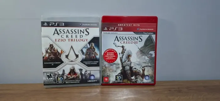 Coleção Assassin's Creed PS3 - Ezio Trilogy + Assassin's Creed 3