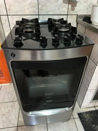 Fogão Inox 4 Bocas Cônsul